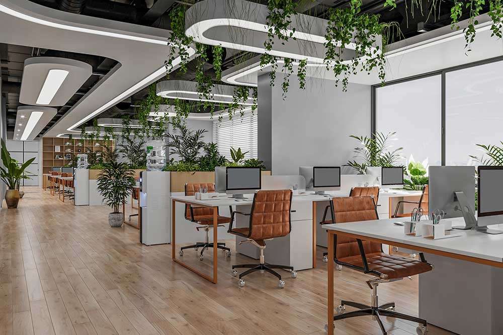 Bright, welcoming clean workspace