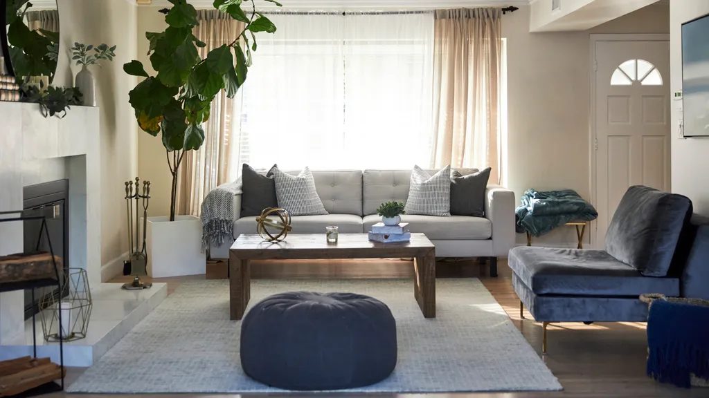 Bright, clean living room